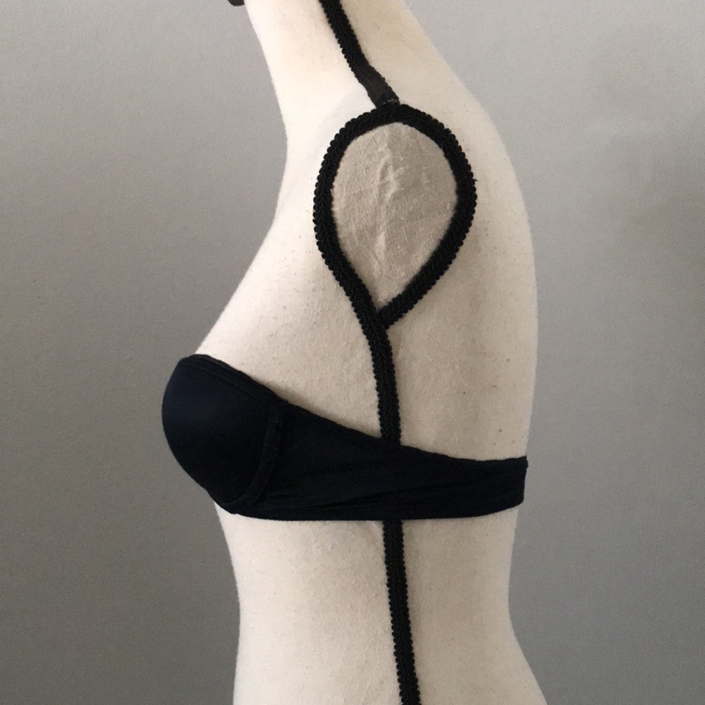 VICTORIAS SECRET Very Sexy Minimalist Underwire Black Strapless Bra | 32A - Picture 7 of 13
